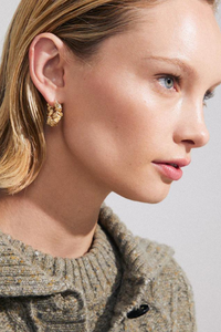 ACT GOLD PLATED HOOP EARRINGS