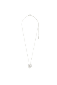 DUNE SILVER PLATED HEART NECKLACE
