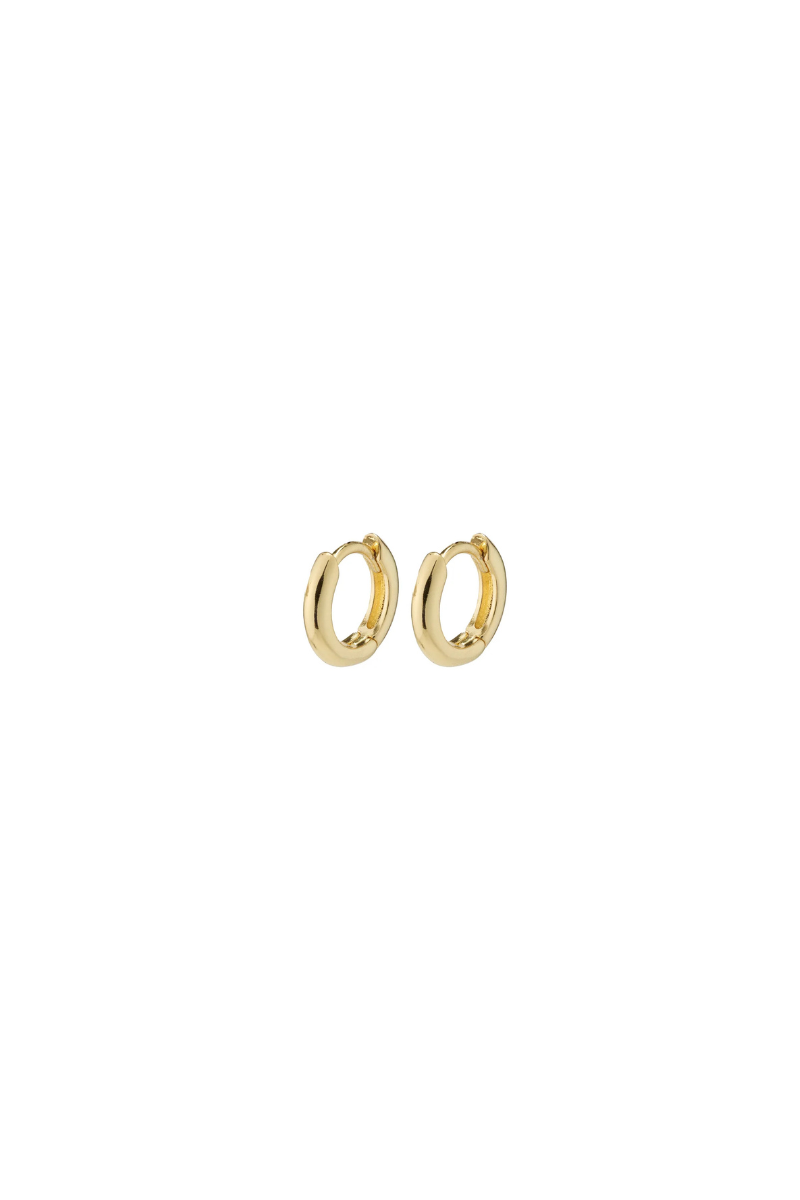 TYRA GOLD PLATED HOOP EARRINGS