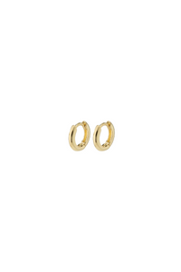 TYRA GOLD PLATED HOOP EARRINGS