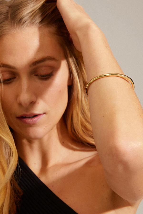 SOPHIA GOLD PLATED BANGLE BRACELET