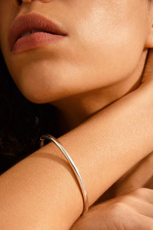 SOPHIA SILVER PLATED BANGLE BRACELET