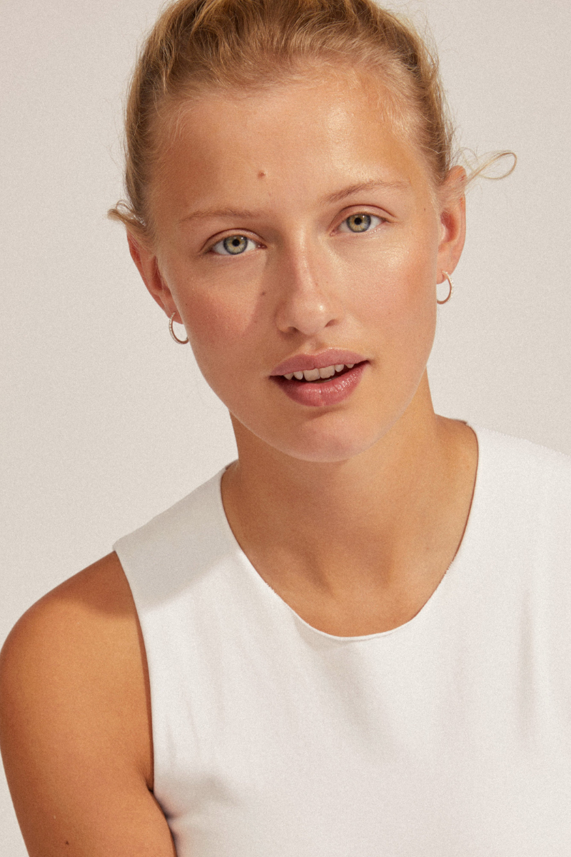 EBNA MEDIUM SILVER PLATED EARRINGS