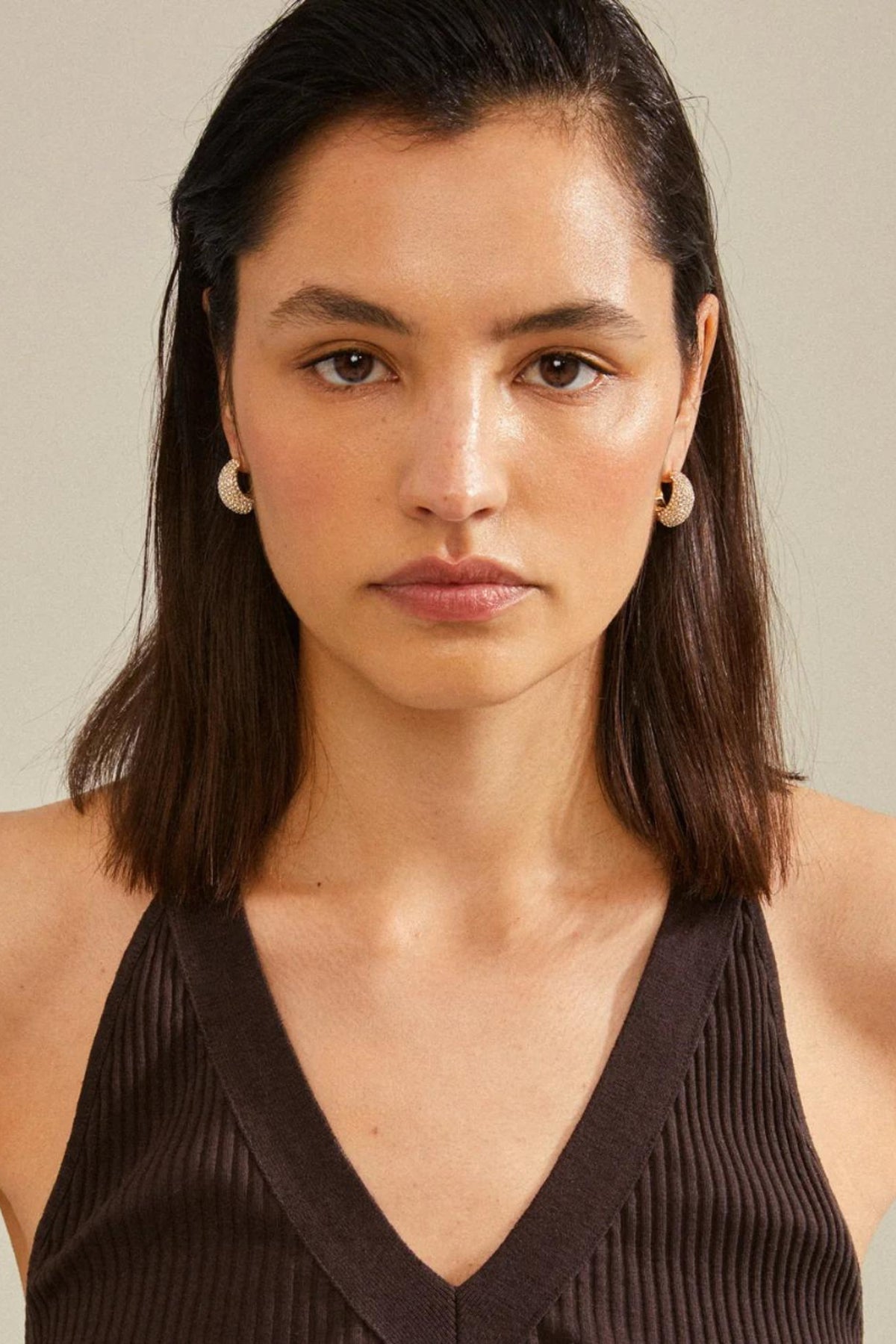 NAOMI GOLD PLATED EARRINGS