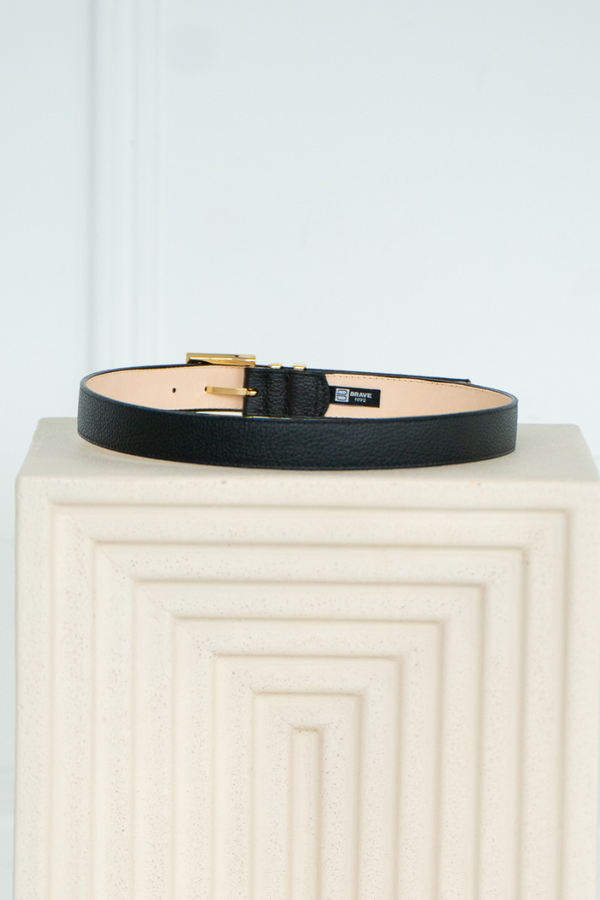 MINA LEATHER BELT-BK