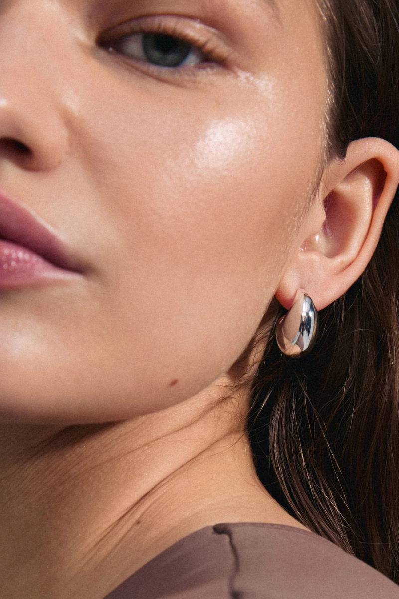 INTENT SILVER PLATED EARRINGS