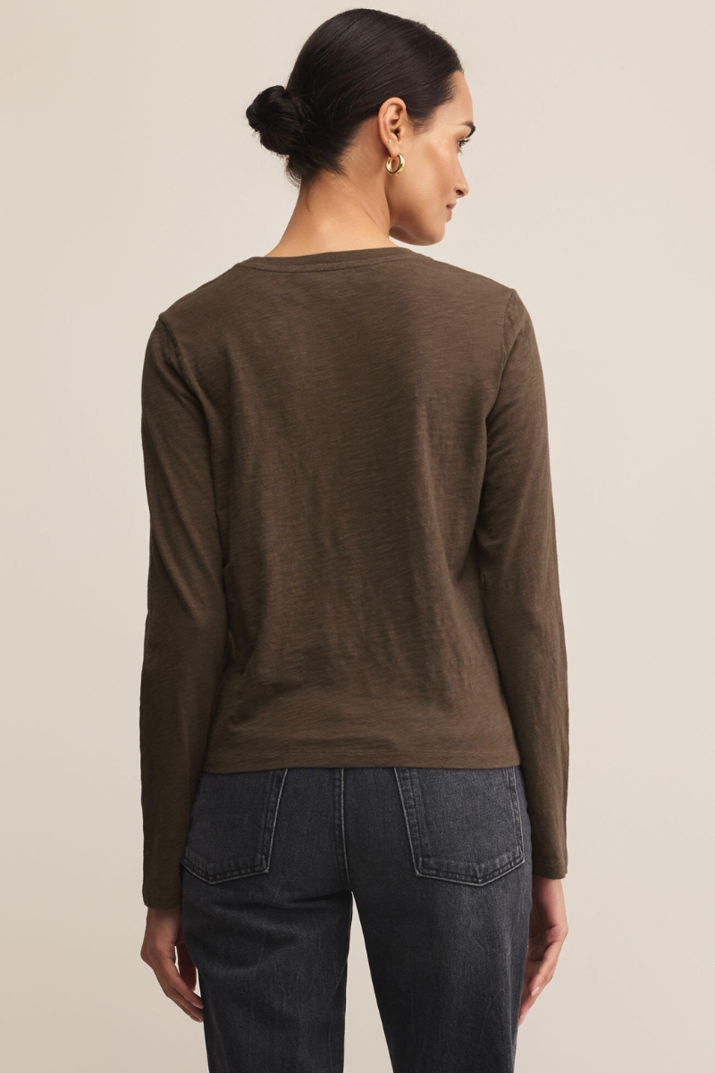 MODERN SLUB LONG SLEEVE TEE-TA