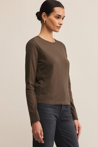 MODERN SLUB LONG SLEEVE TEE-TA