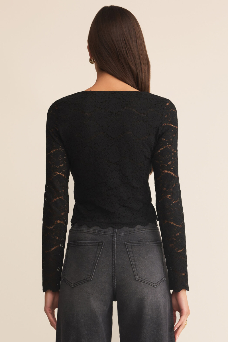 AURORA EMBROIDERED LACE TOP