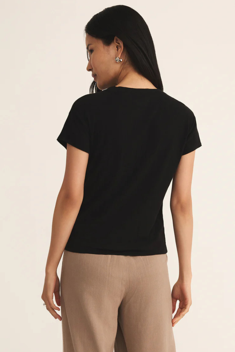 MODERN SLUB TEE-BK