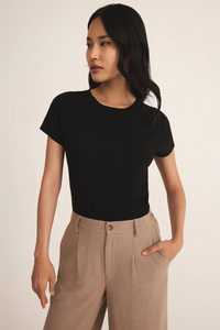 MODERN SLUB TEE-BK