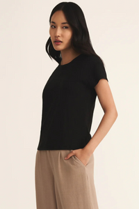 MODERN SLUB TEE-BK