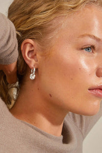SUN SILVER PLATED EARRINGS