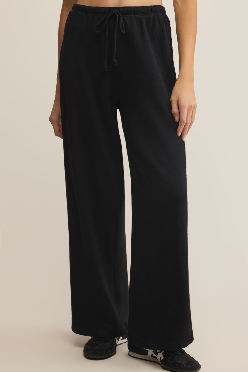 TAKE ALL FRENCH TERRY TRACK PANTS-BK