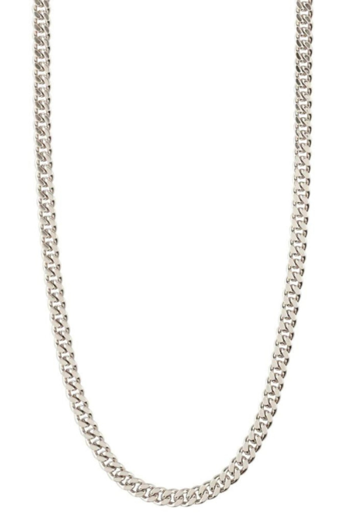FUCHSIA SILVER PLATED NECKLACE