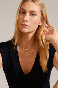 JOANNA SILVER PLATED NECKLACE