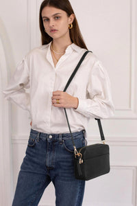 BLOOM PEBBLE BAG-BK