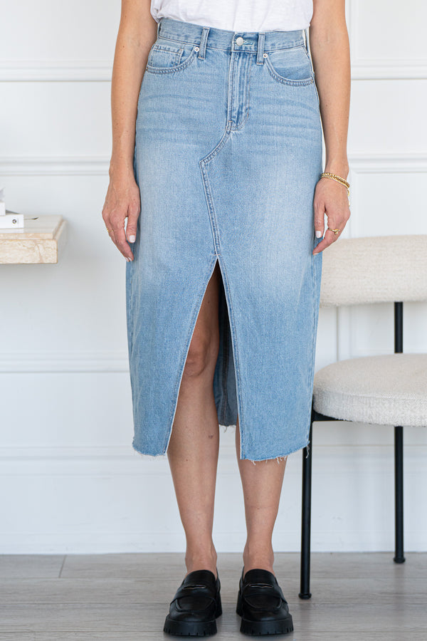 LUMIE DENIM MIDI SKIRT