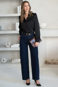 WHY NOT ME SATIN BLOUSE
