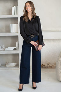 WHY NOT ME SATIN BLOUSE