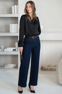 WHY NOT ME SATIN BLOUSE