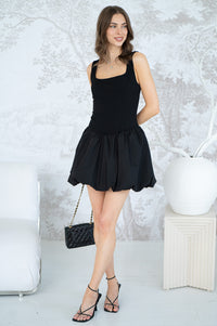 SANGRIA BUBBLE HEM DRESS