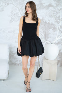 SANGRIA BUBBLE HEM DRESS