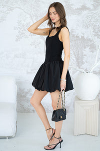 SANGRIA BUBBLE HEM DRESS