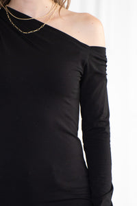 CASSIDY COTTON MODAL ONE SHOULDER TOP