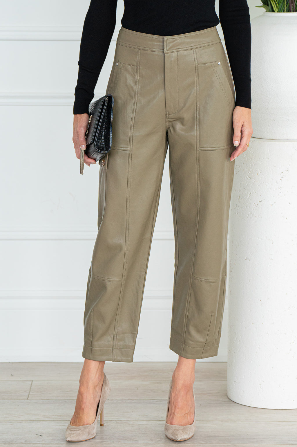 TURIN FAUX LEATHER PANTS – Sense of Independence Boutique