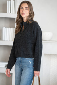 READY OR NOT SWEATER CROPPED SWEATER JACKET