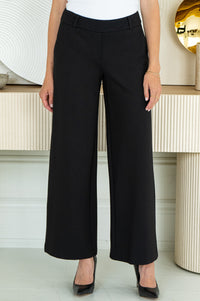 AUDREY WIDE LEG DRESS PANTS-BK