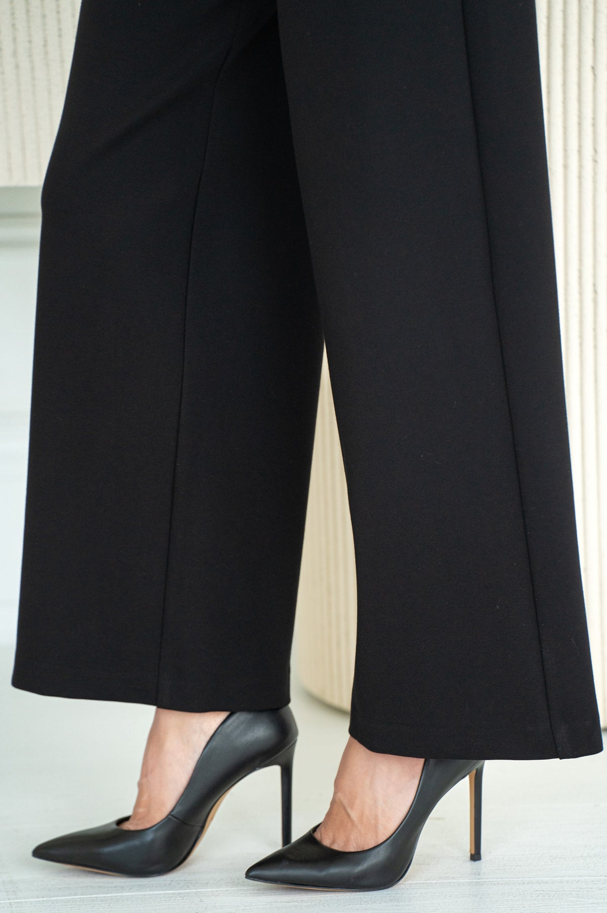 AUDREY WIDE LEG DRESS PANTS-BK