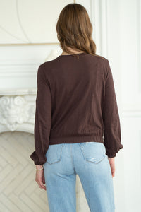 NEO ELASTIC HEM L/S TEE-BR