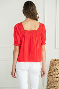 FAWN SQUARE NECK BLOUSE-CO