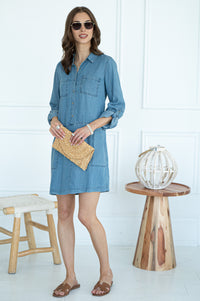 HIRSH TENCEL DRESS