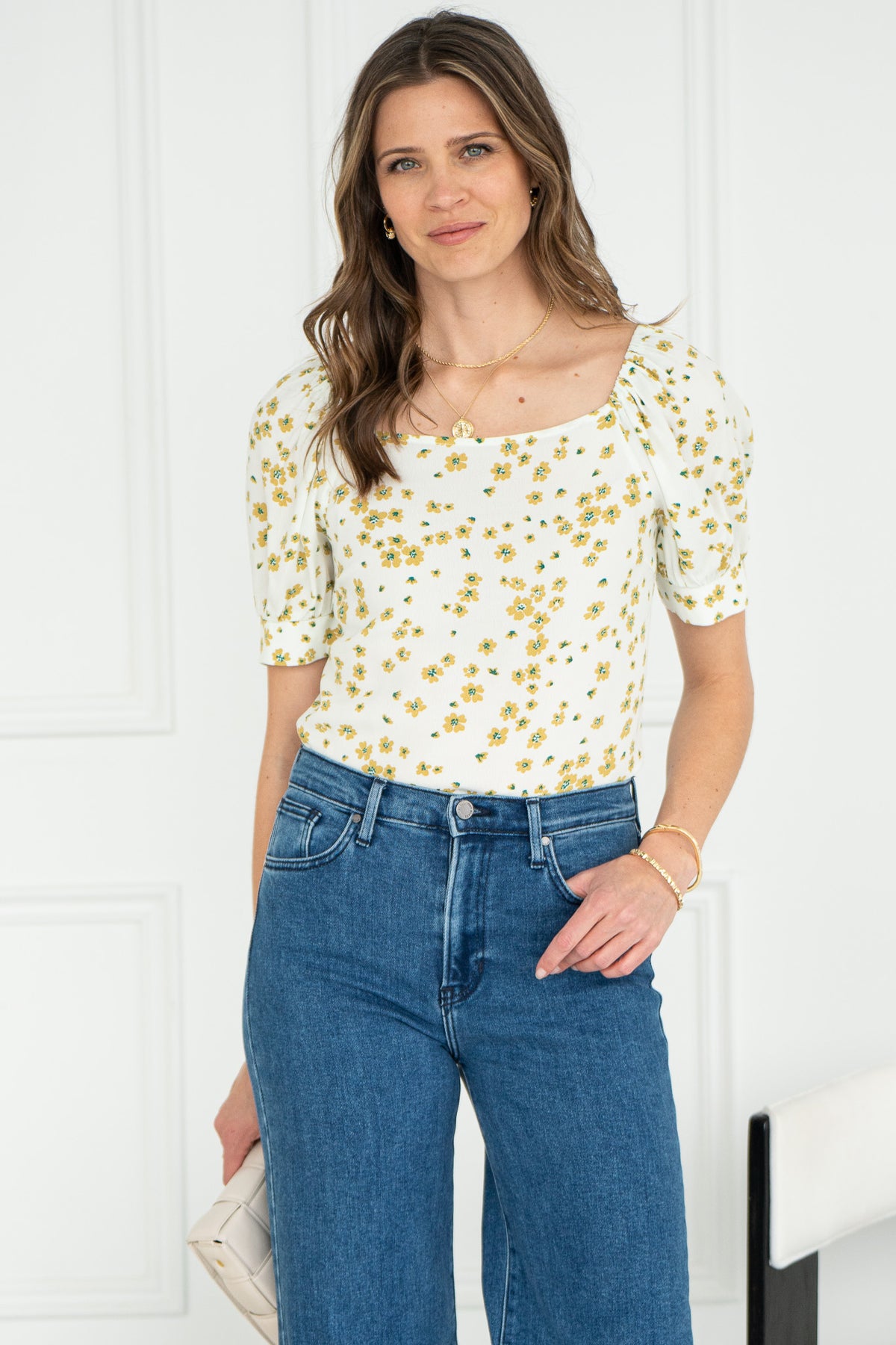 DAPHNE FLORAL TOP-CR
