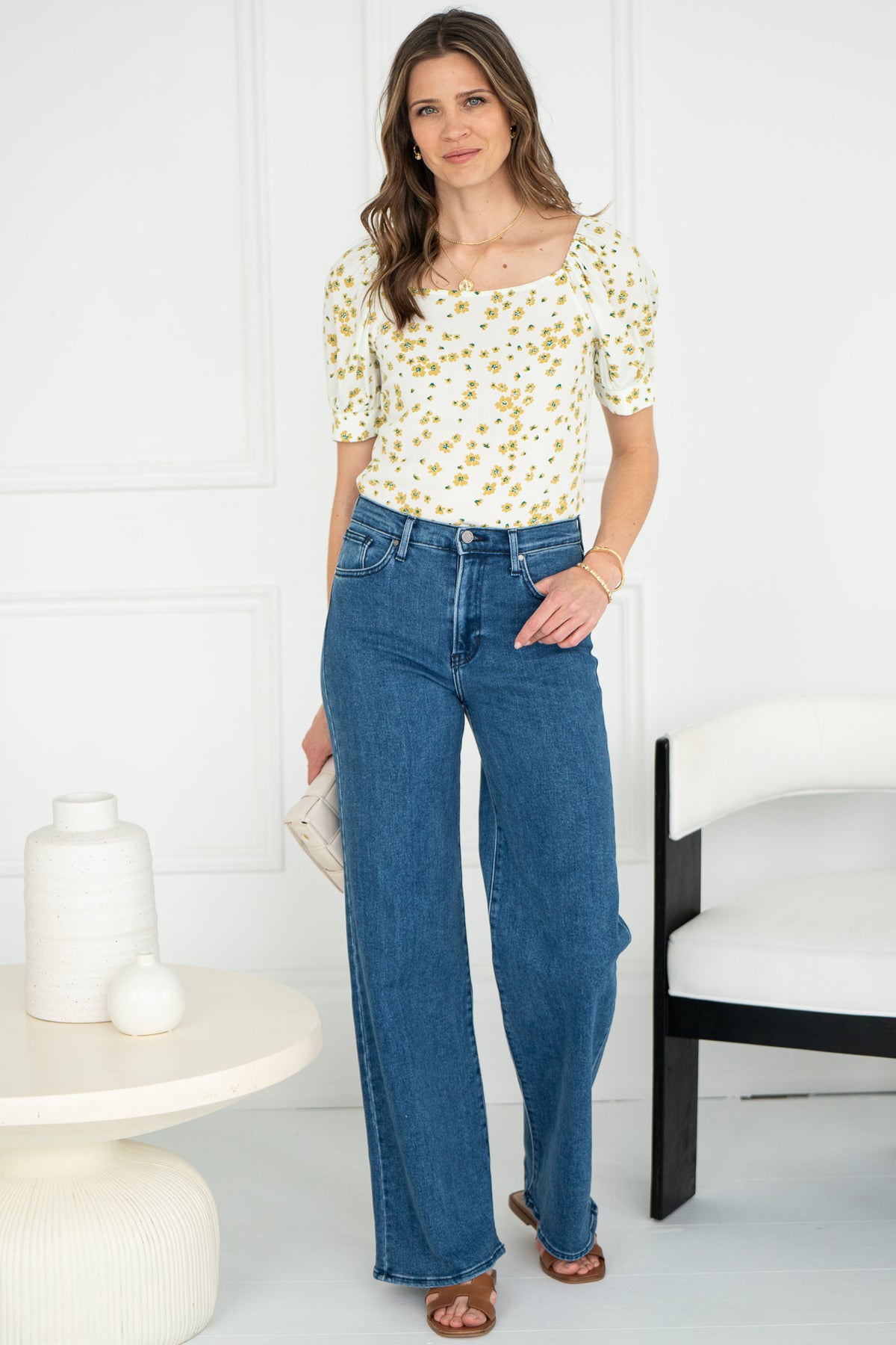DAPHNE FLORAL TOP-CR