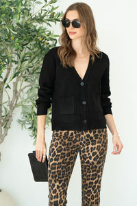 BRAXTON CARDIGAN-BK