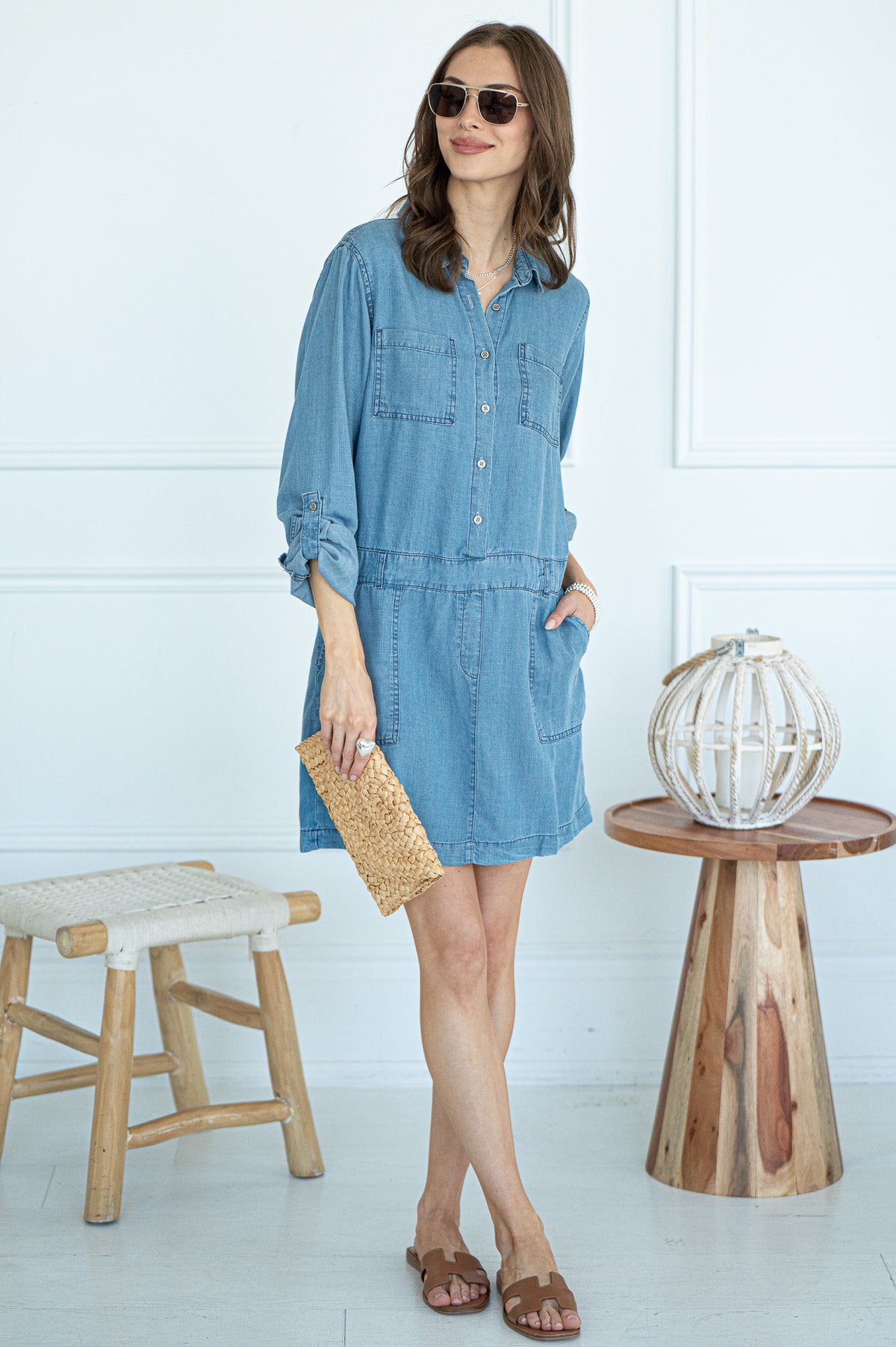 HIRSH TENCEL DRESS
