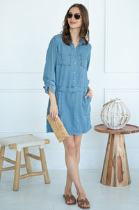 HIRSH TENCEL DRESS