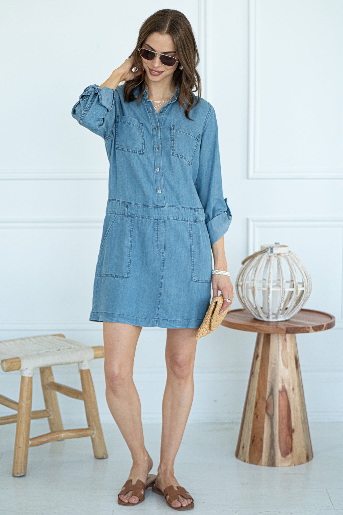 HIRSH TENCEL DRESS