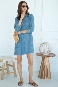 HIRSH TENCEL DRESS