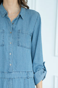 HIRSH TENCEL DRESS