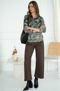 CAMO CARDIGAN