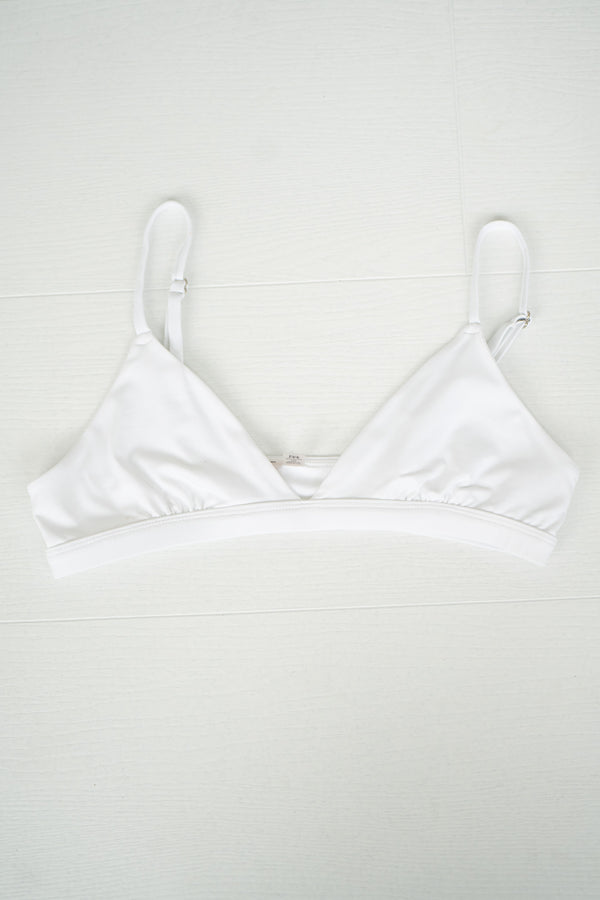 TRIANGLE BRALETTE-WH