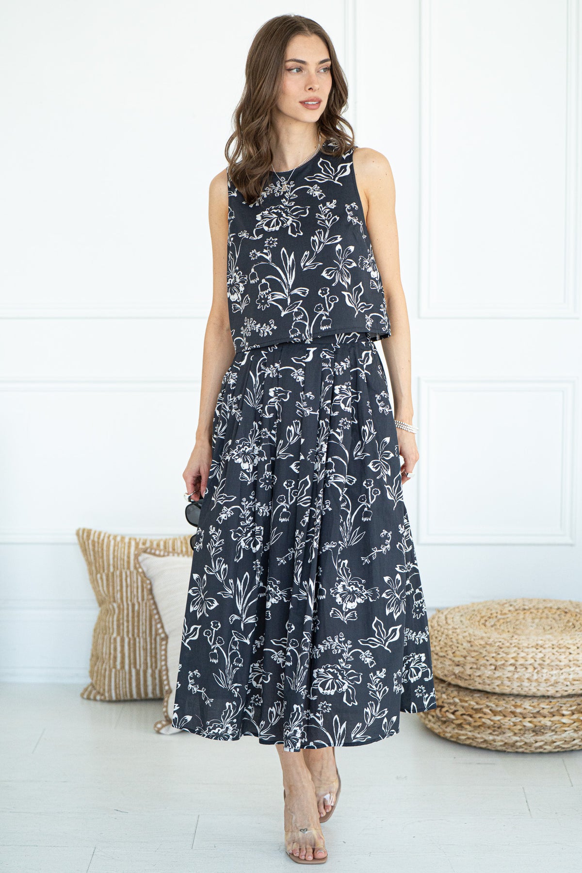 SANTA CRUZ PRINTED SKIRT