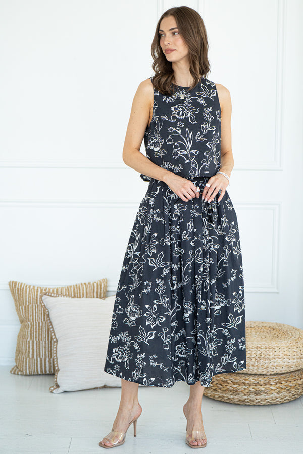 SANTA CRUZ PRINTED SKIRT