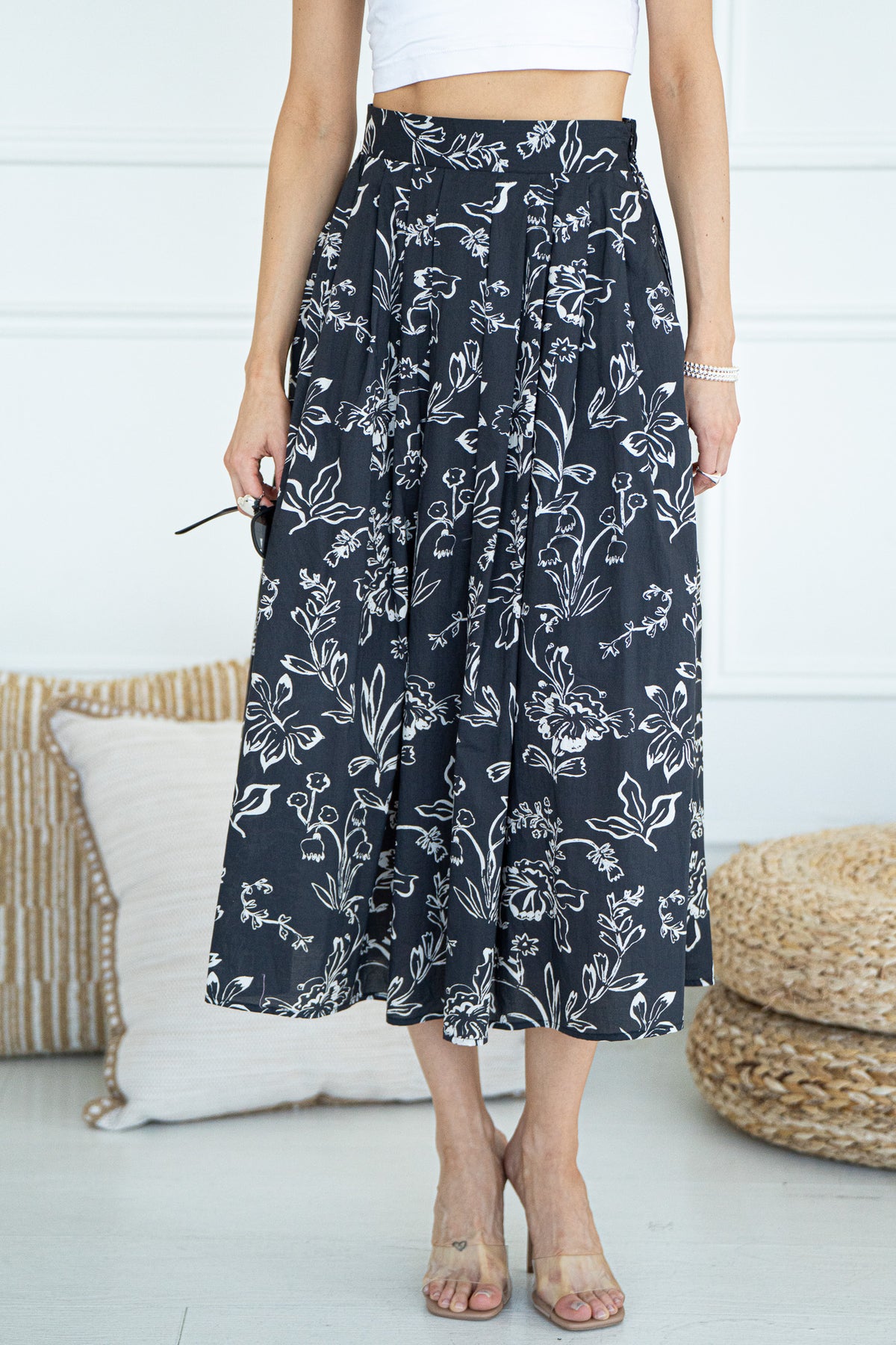 SANTA CRUZ PRINTED SKIRT