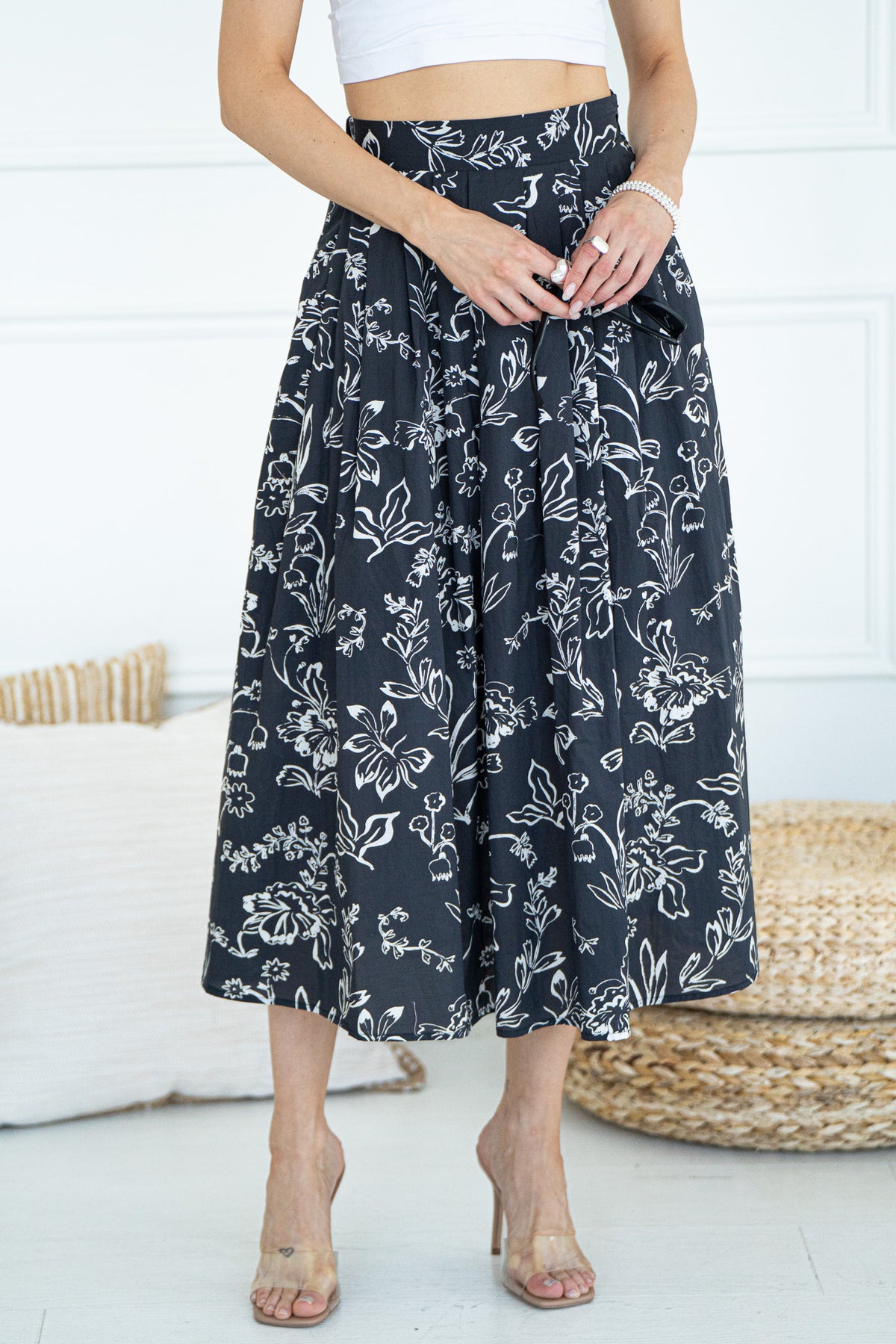 SANTA CRUZ PRINTED SKIRT